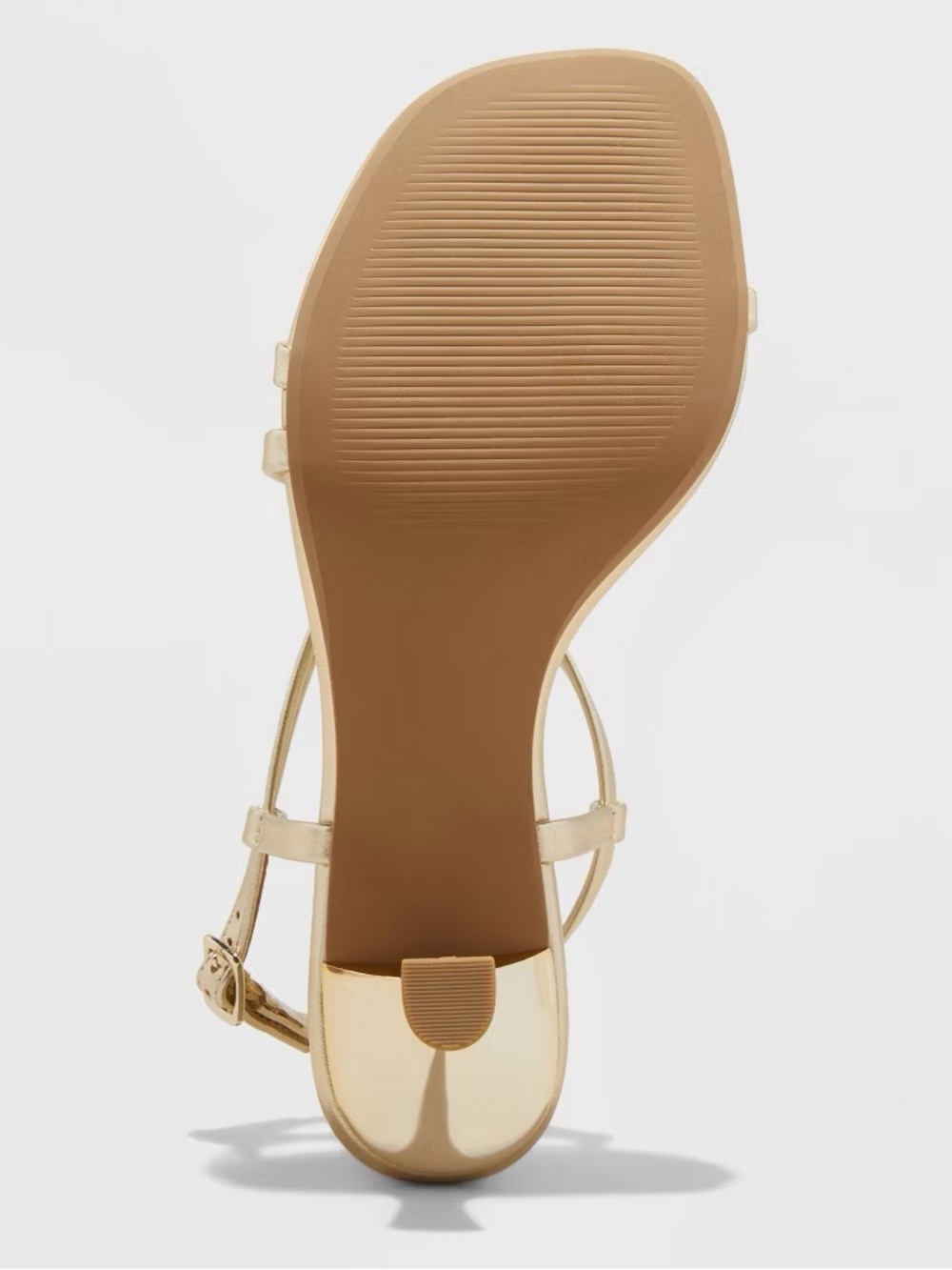 A New Day Gold Reggie Strappy Kitten Heel Sandals - Picture 4 of 8